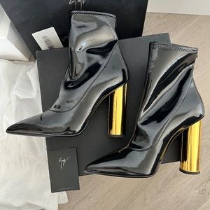 Giuseppe Zanotti Booties With Gold Heel